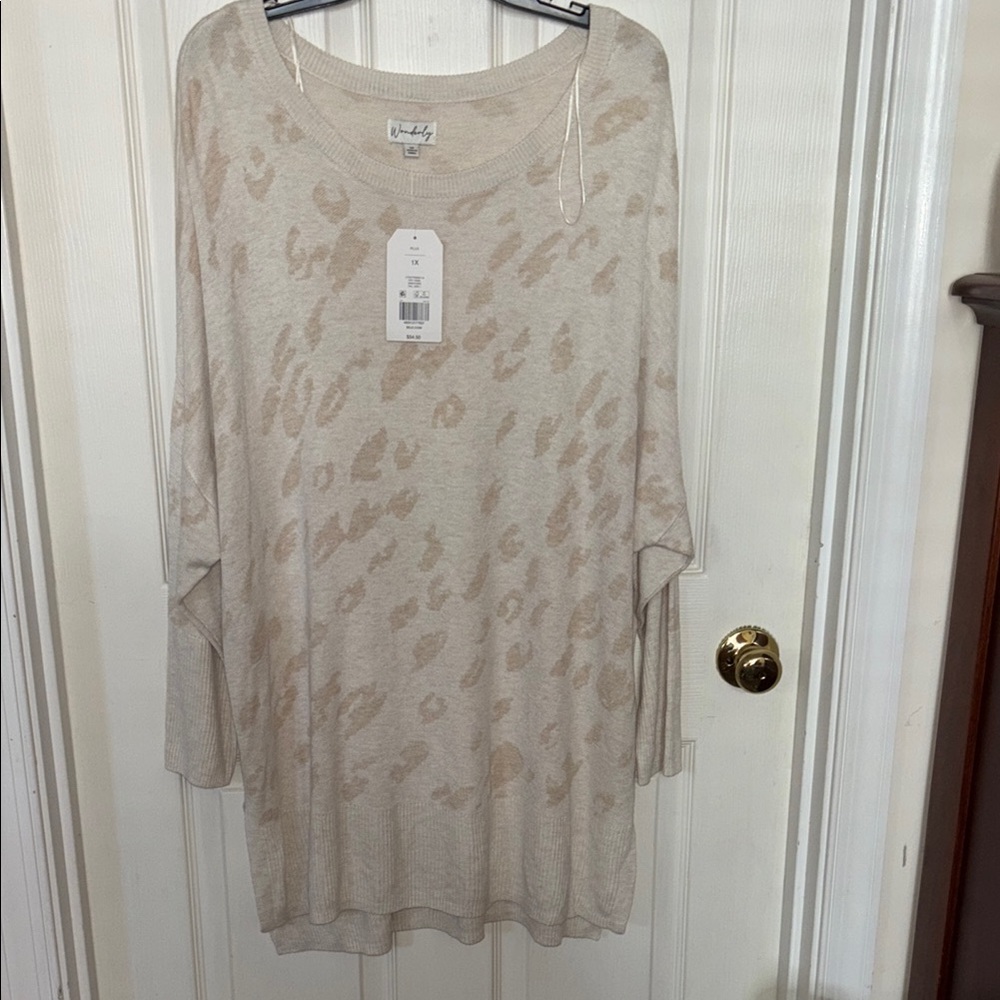 Wonderly Crew Neck Dolan Sleeve Sweater!